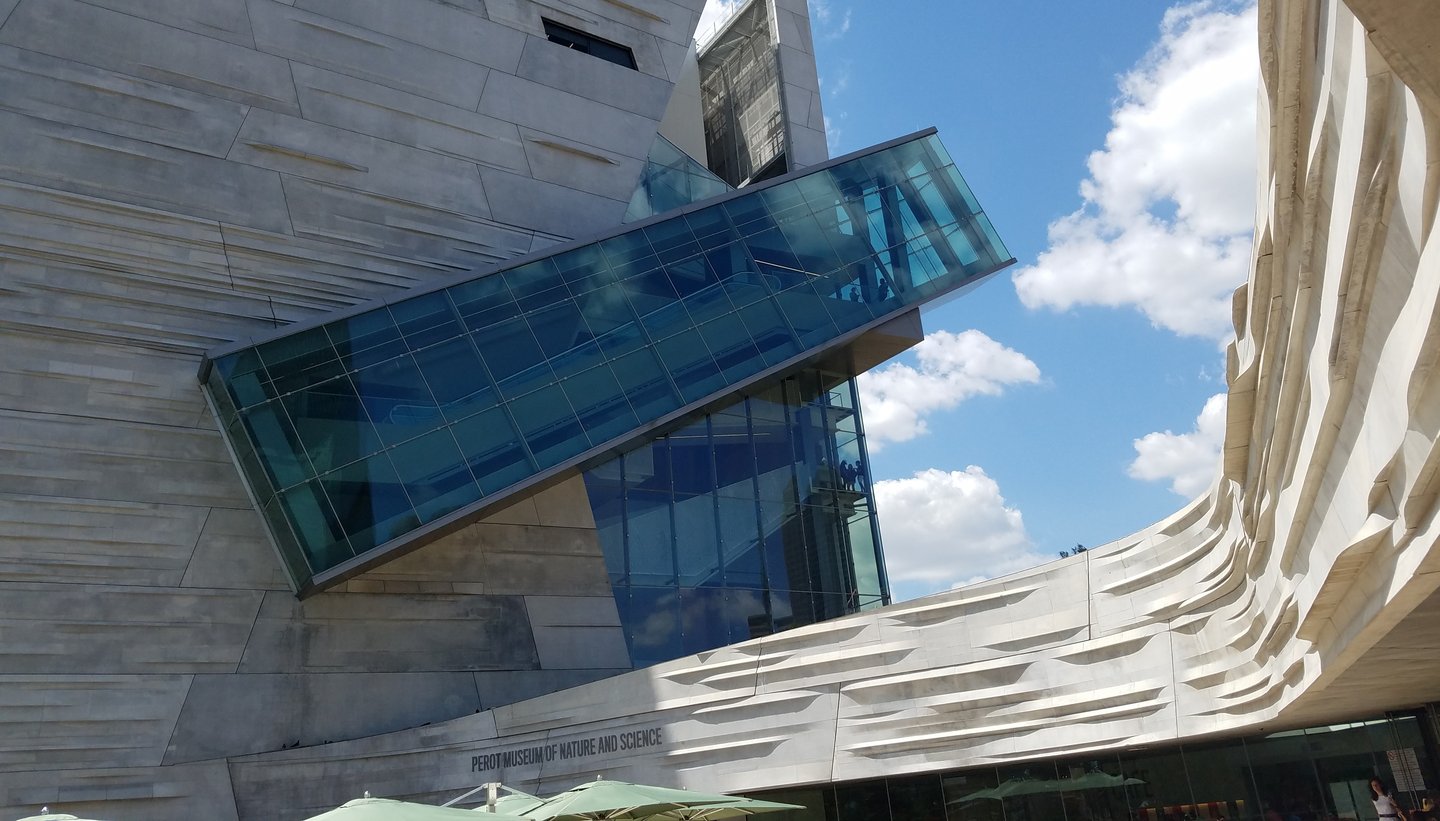exterior view of 10 west end with architectural precast thin brick arches