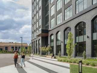 10 west end utilizing a thin brick exterior