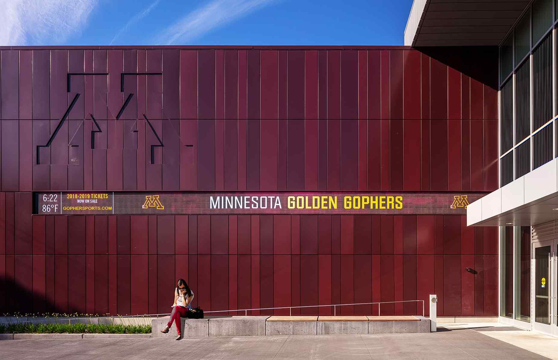 umn athlete's village exterior facade
