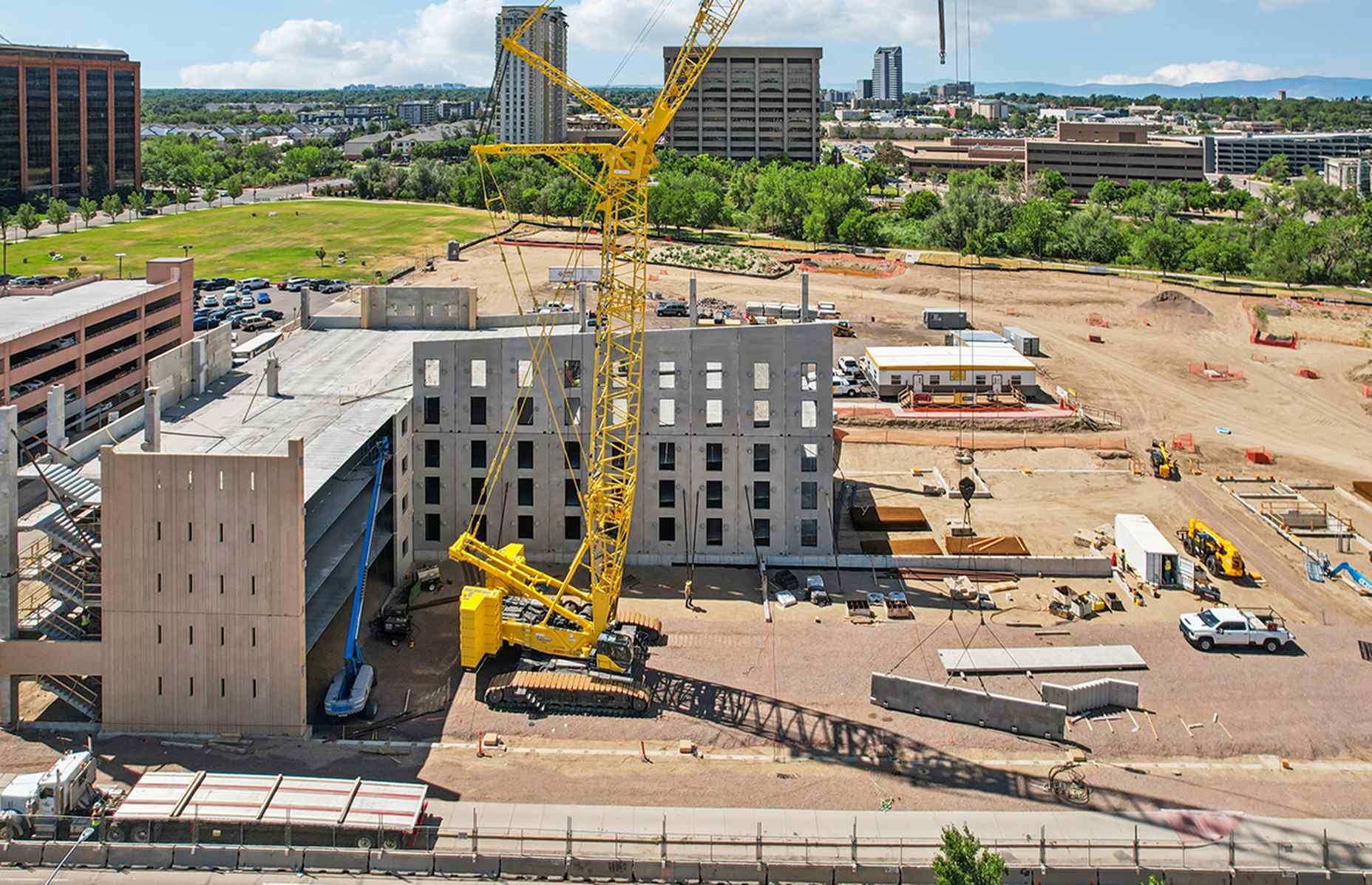 aerial of panel install