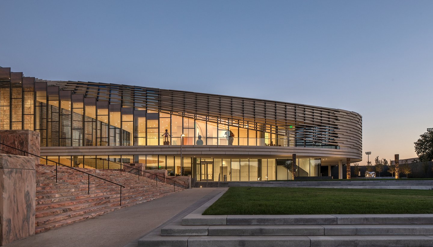 maplewood fire station in evening