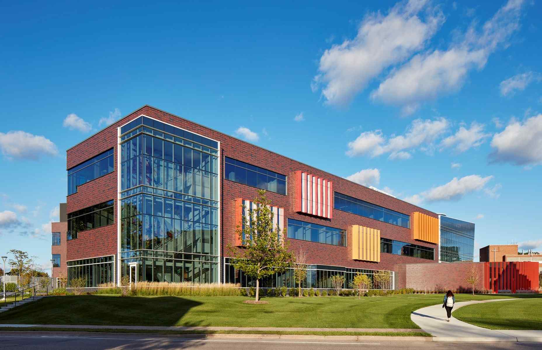 distance shot of augsburg university using precast architectural facades