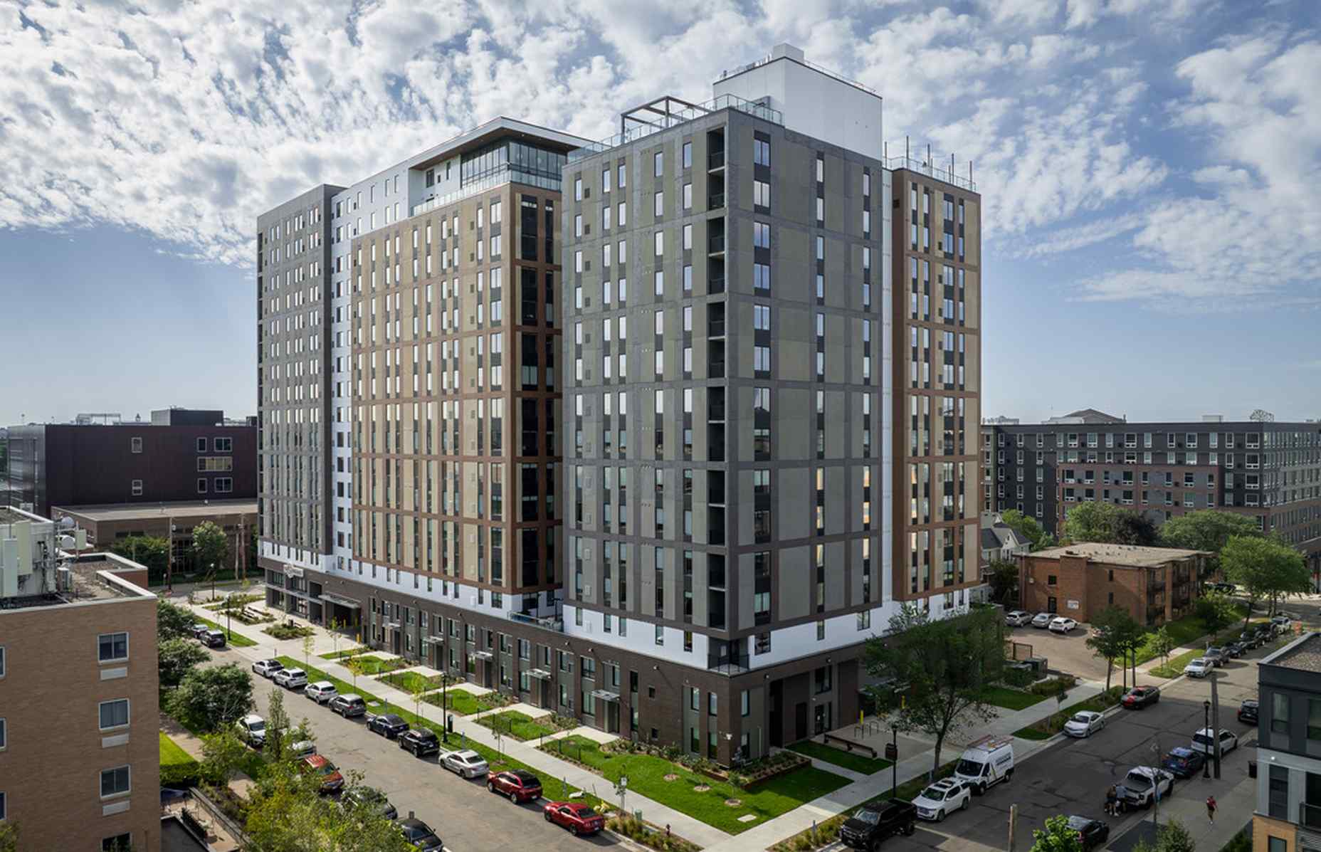 aerial of standard at dinkytown