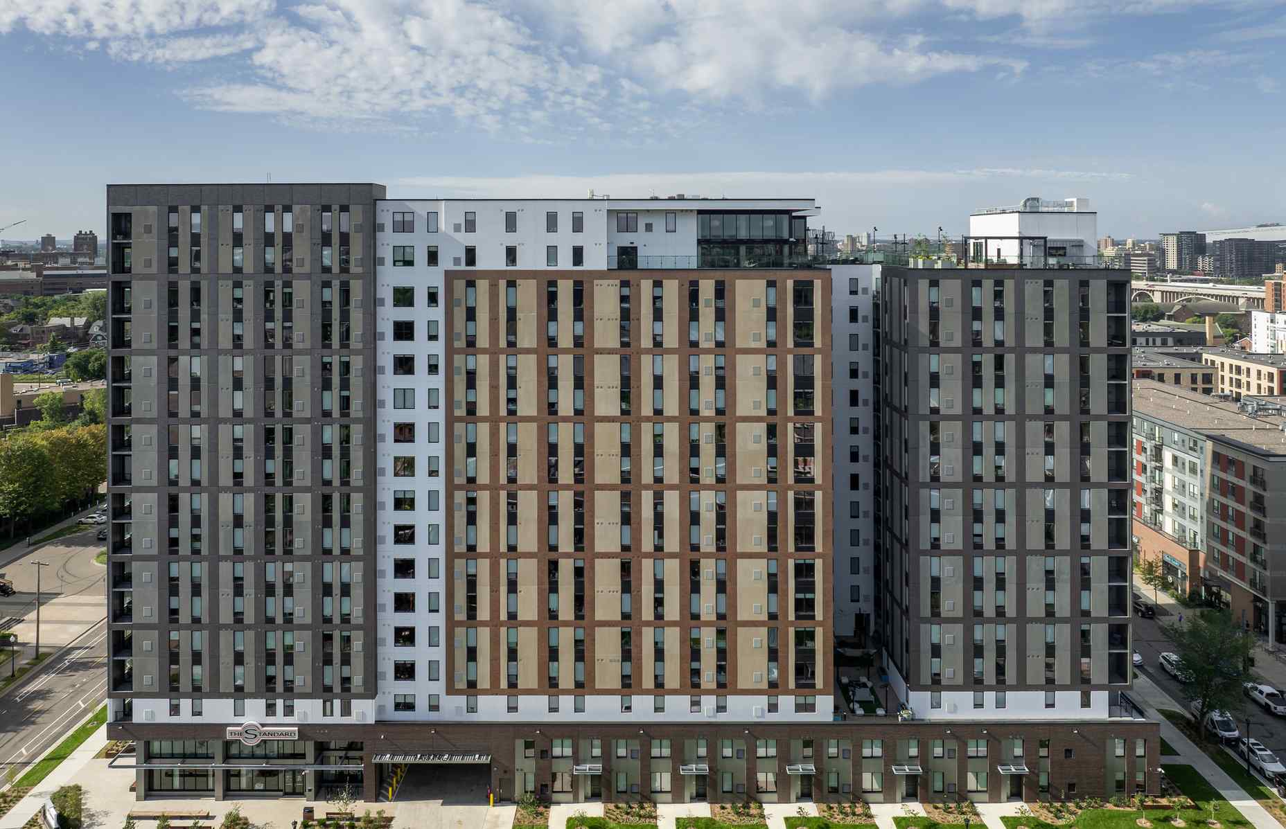 aerial of standard at dinkytown