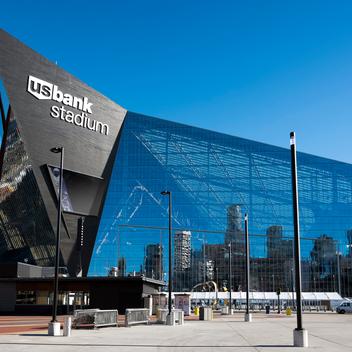 exterior of US bank stadium
