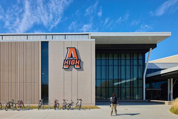 ames high school exterior