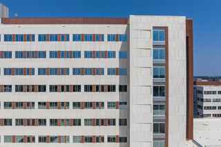 baptist health exterior that uses a unitized building facade