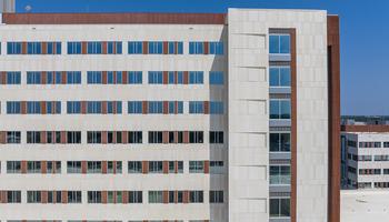 baptist health exterior that uses a unitized building facade