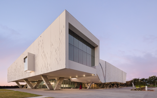 exterior of crow museum