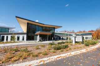 entrance of the community center