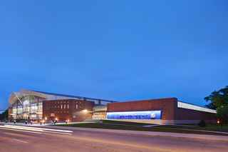 exterior of drake university training facility