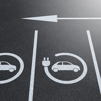 image showing electric vehicle-capable parking spots