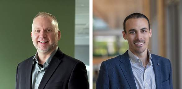 headshots of Eric Kobeska and Traye Speidel