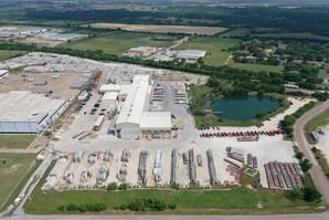aerial of Wells' Hillsboro, TX, manufacturing facility