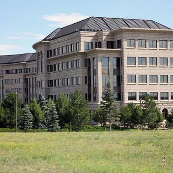 distant view of Starz headquarters