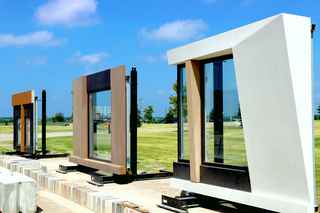 Example of architectural versality of Infinite Facade panel designs with mixed finishes.