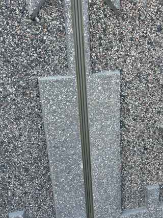 twin butte example of hidden expansion joint with design