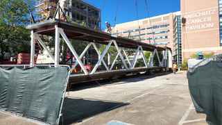 skybridge during construction
