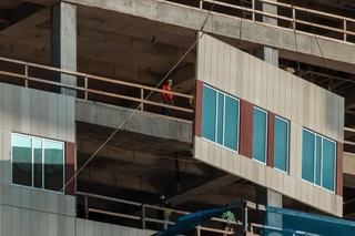 gatelite being lifted into place
