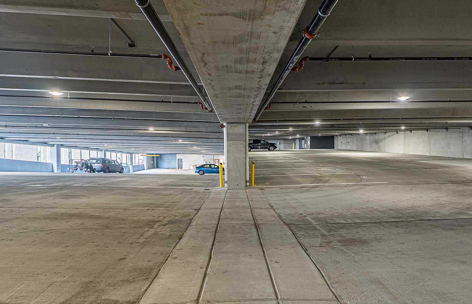 inside keading parking deck