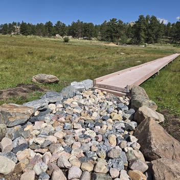 entrance to lady moon boardwalk