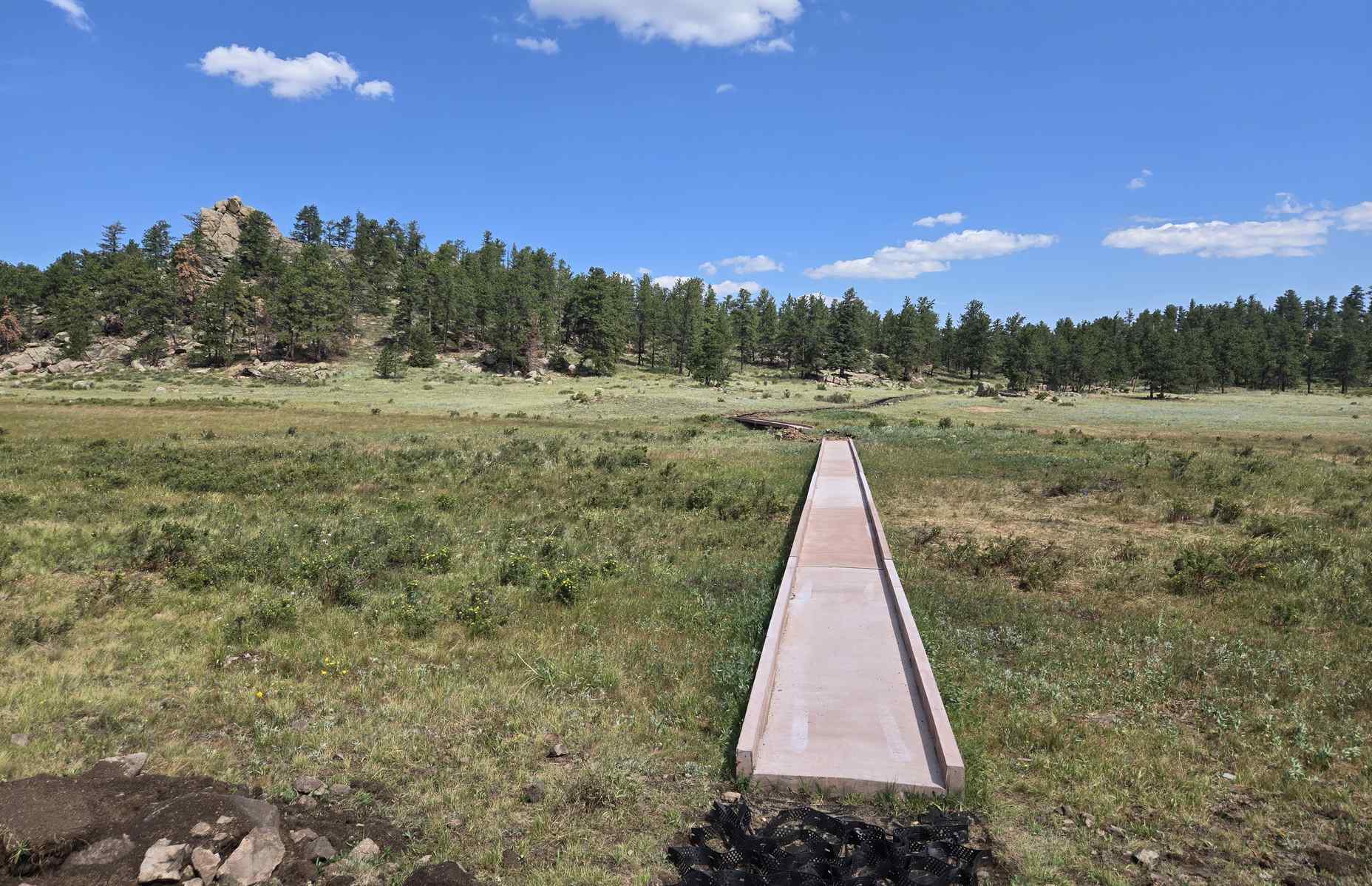 straight on view of lady moon boardwalk