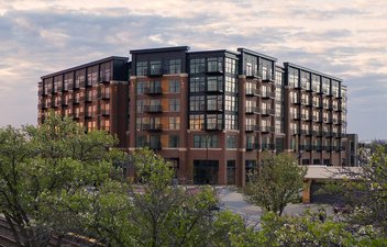 aerial view of maple street lofts