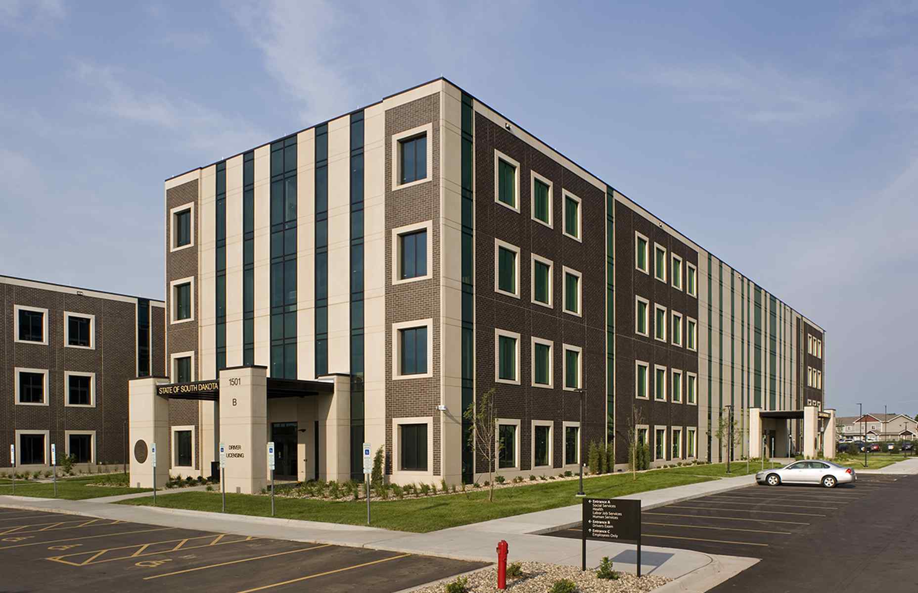 exterior side close up of one stop