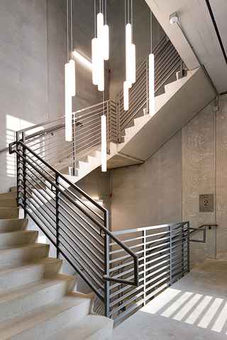 interior of precast stairs and landings