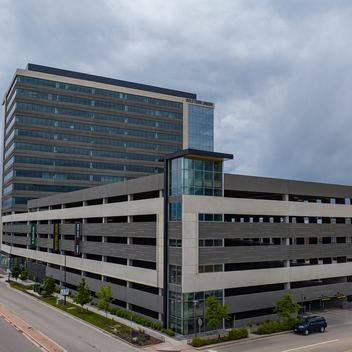 aerial of one belleview station