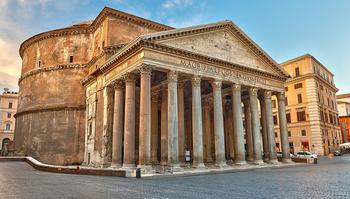 stock image of pantheon in rome showcasing longevity of concrete