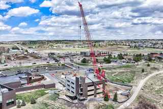 aerial view of construction site