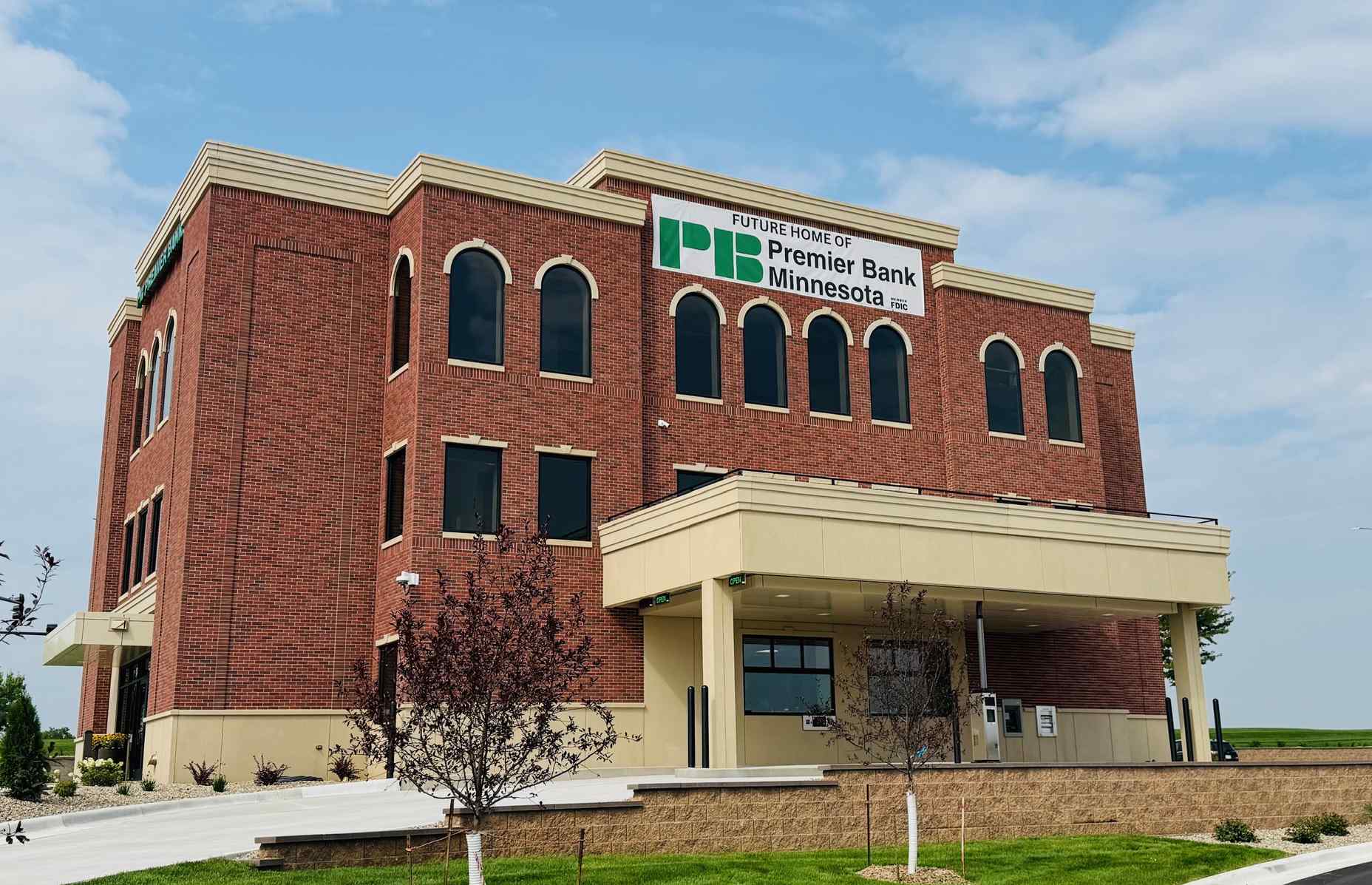 premier bank exterior side of building drive up