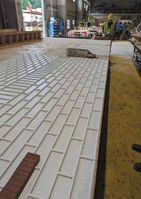 thin brick installation on formliner