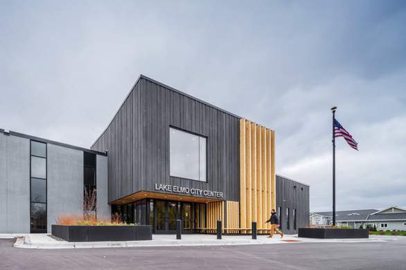 exterior of lake elmo city center