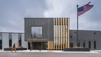 exterior entrance of lake elmo city center