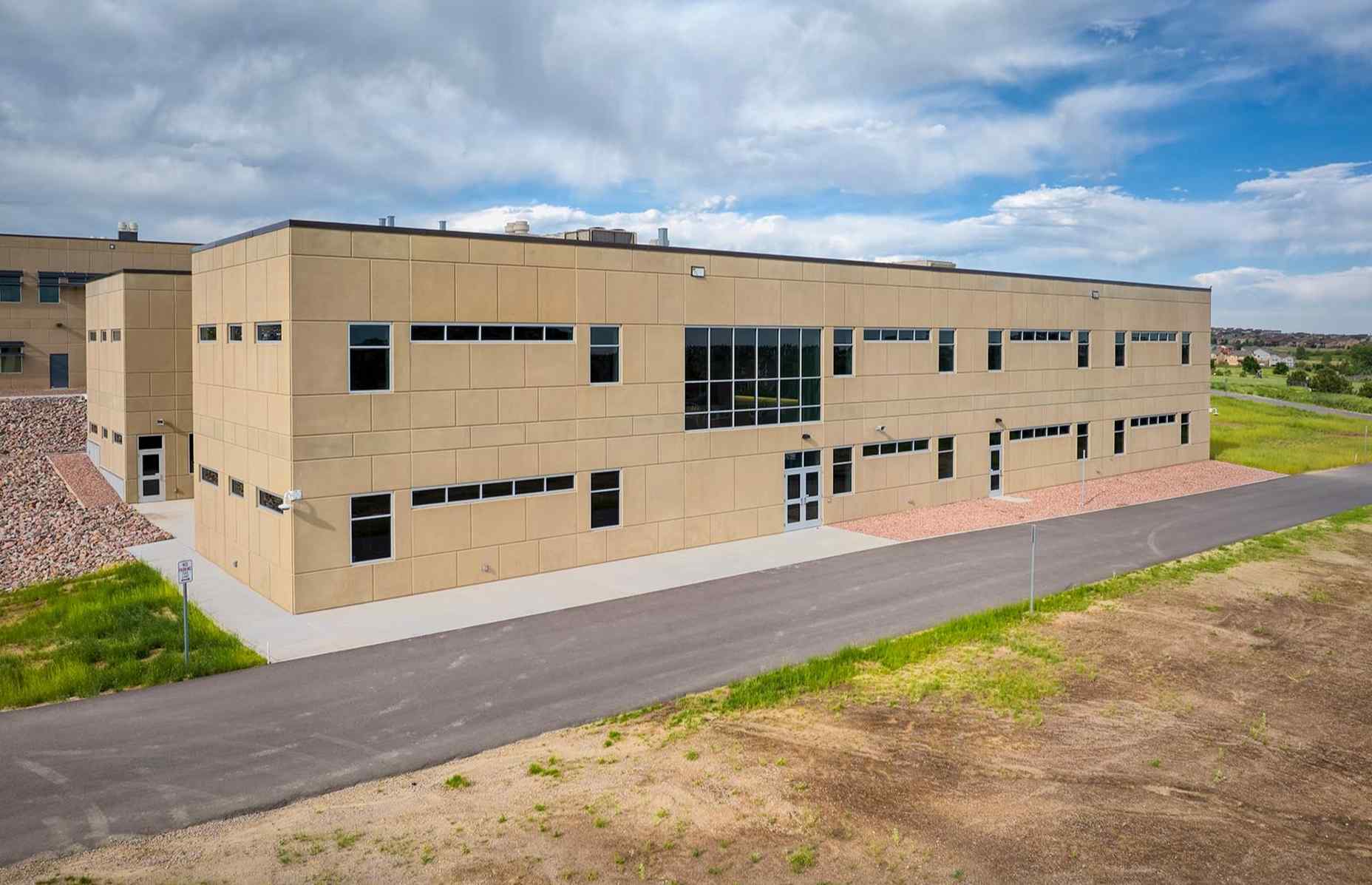 vista ridge high school exterior closer side view