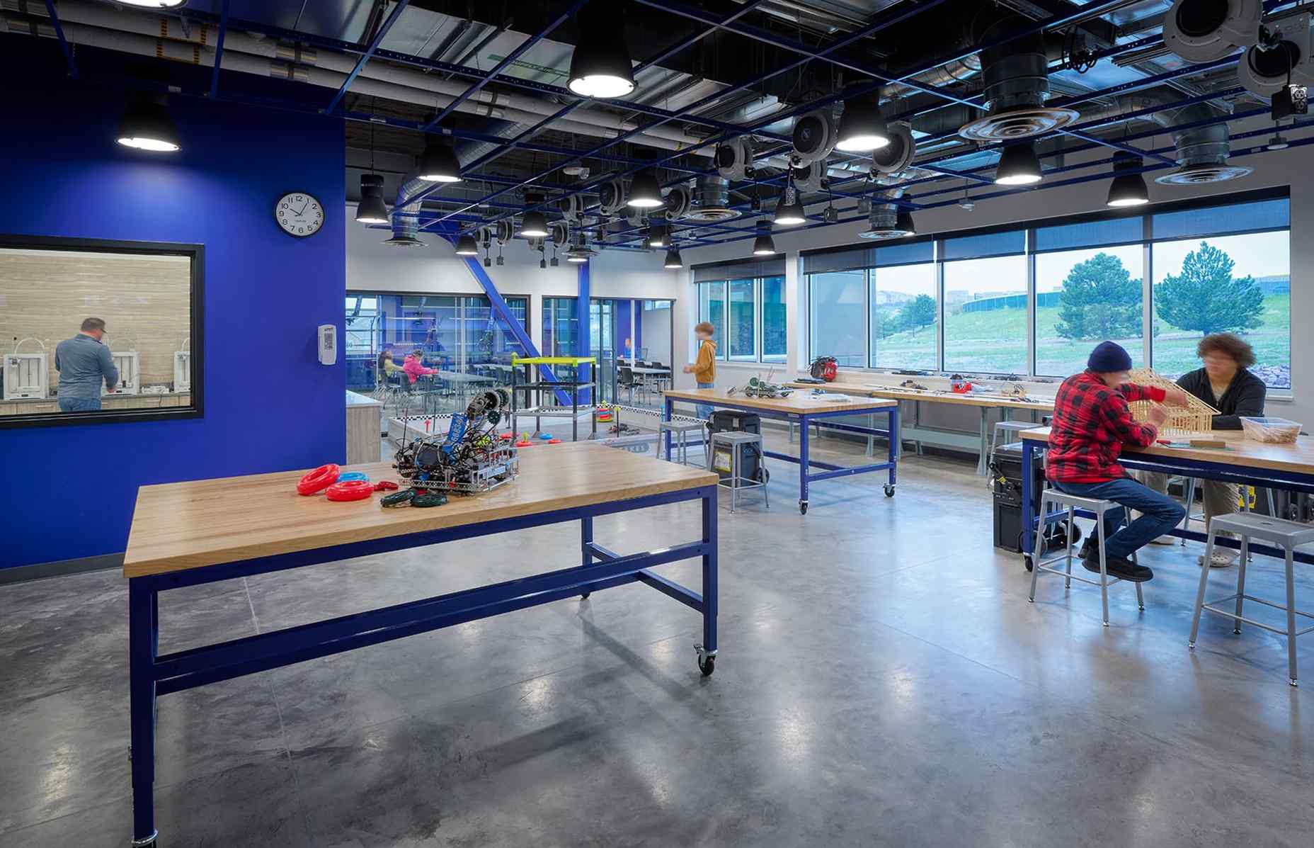 vista ridge high school interior classroom