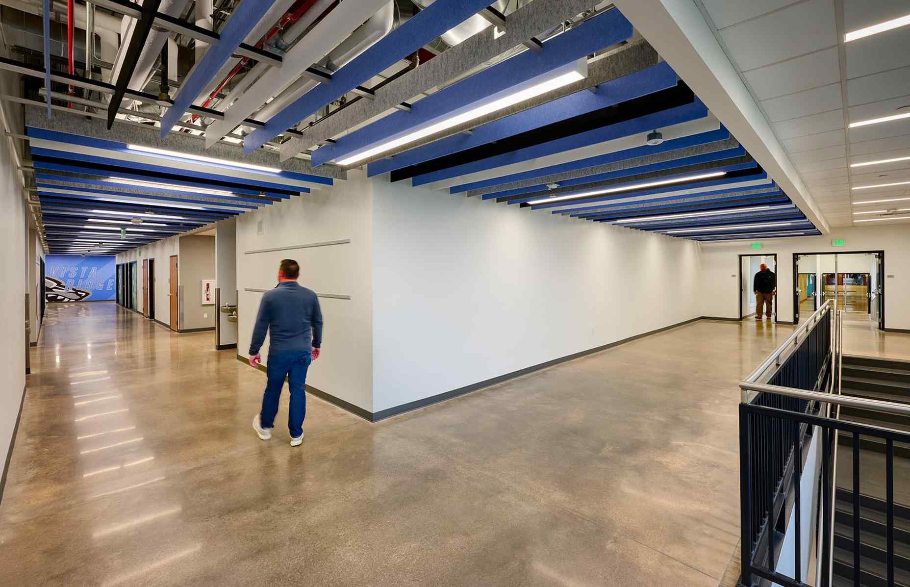 vista ridge high school interior hallway