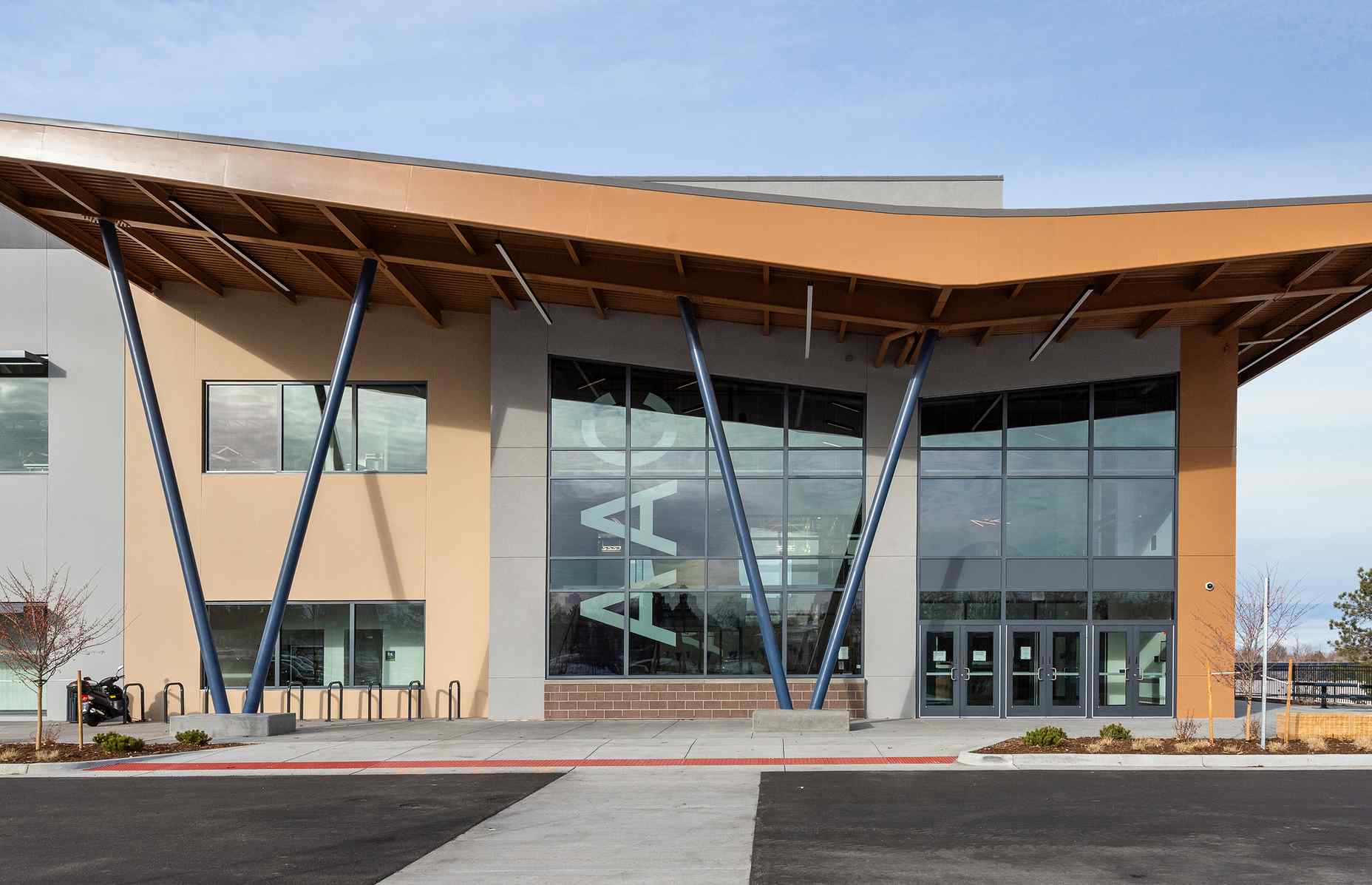 exterior of arvada aquatics center