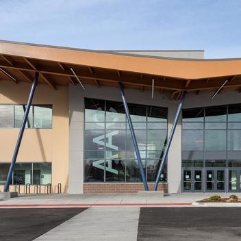 exterior of arvada aquatics center