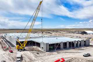 Aerial of Confidential Data Center Construction