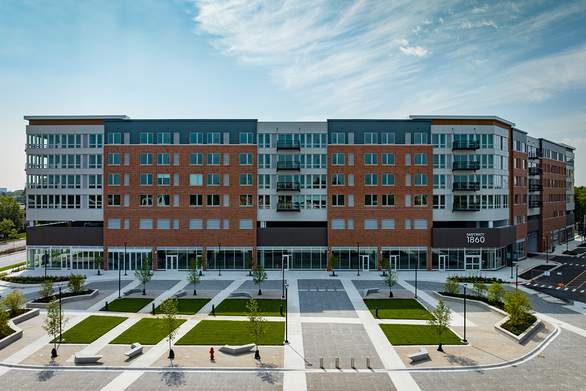 wide view of district 1860 one building