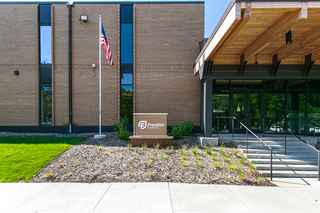 front view of Franklin Center sign and entrance
