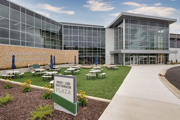 exterior of greenheck turner community center