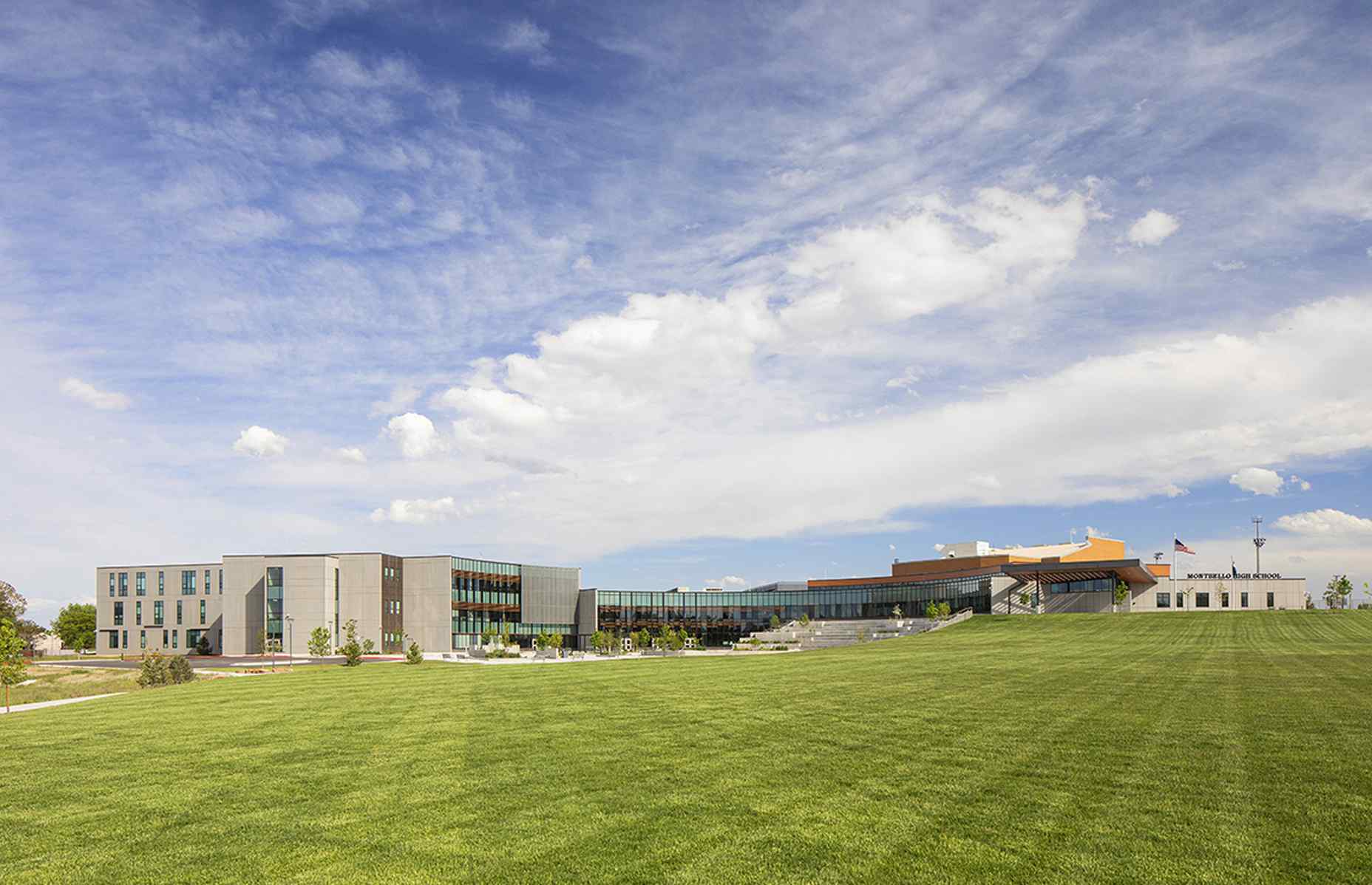 distance view of montbello high school