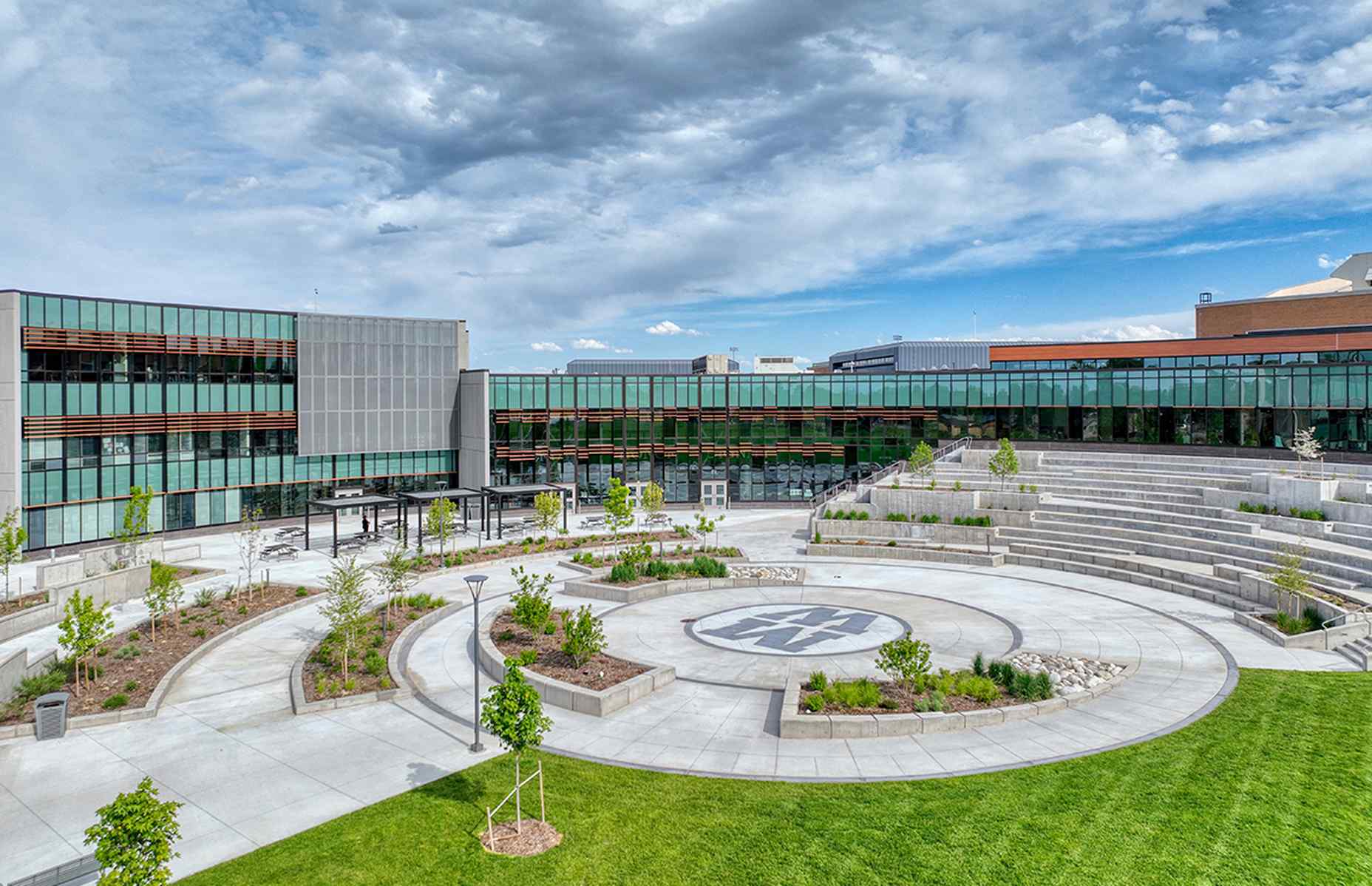 outdoor area with stairs at montbello high school