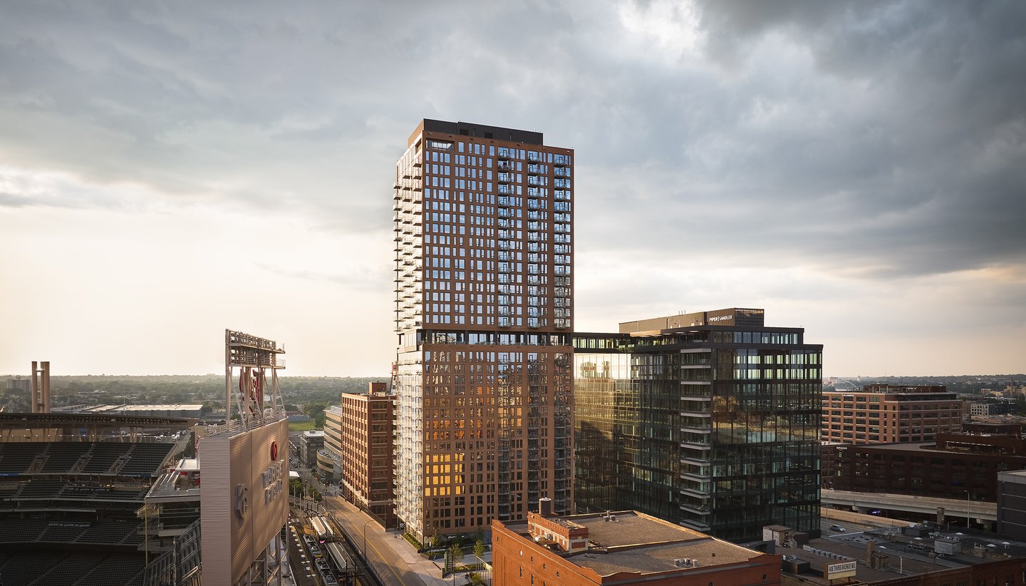 distance view of North Loop Green