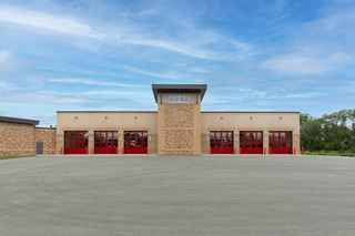 truck bay of st peter fire station