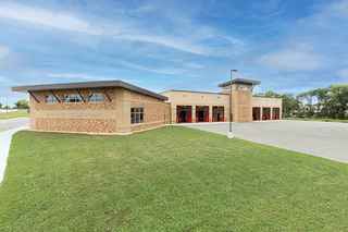 wide shot of st peter fire station
